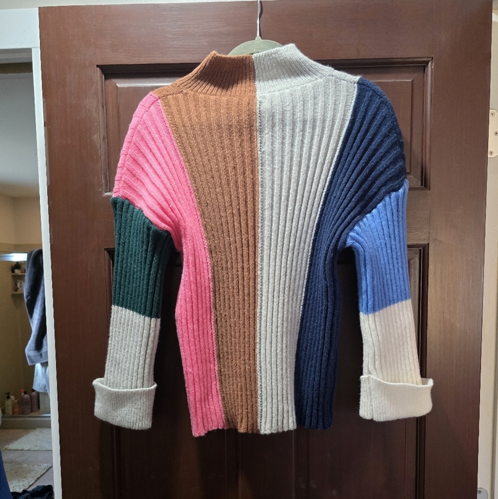 Color block sweater